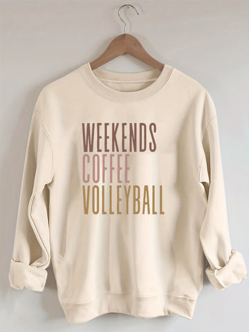 Weekend Coffee Volleyball Sweatshirt