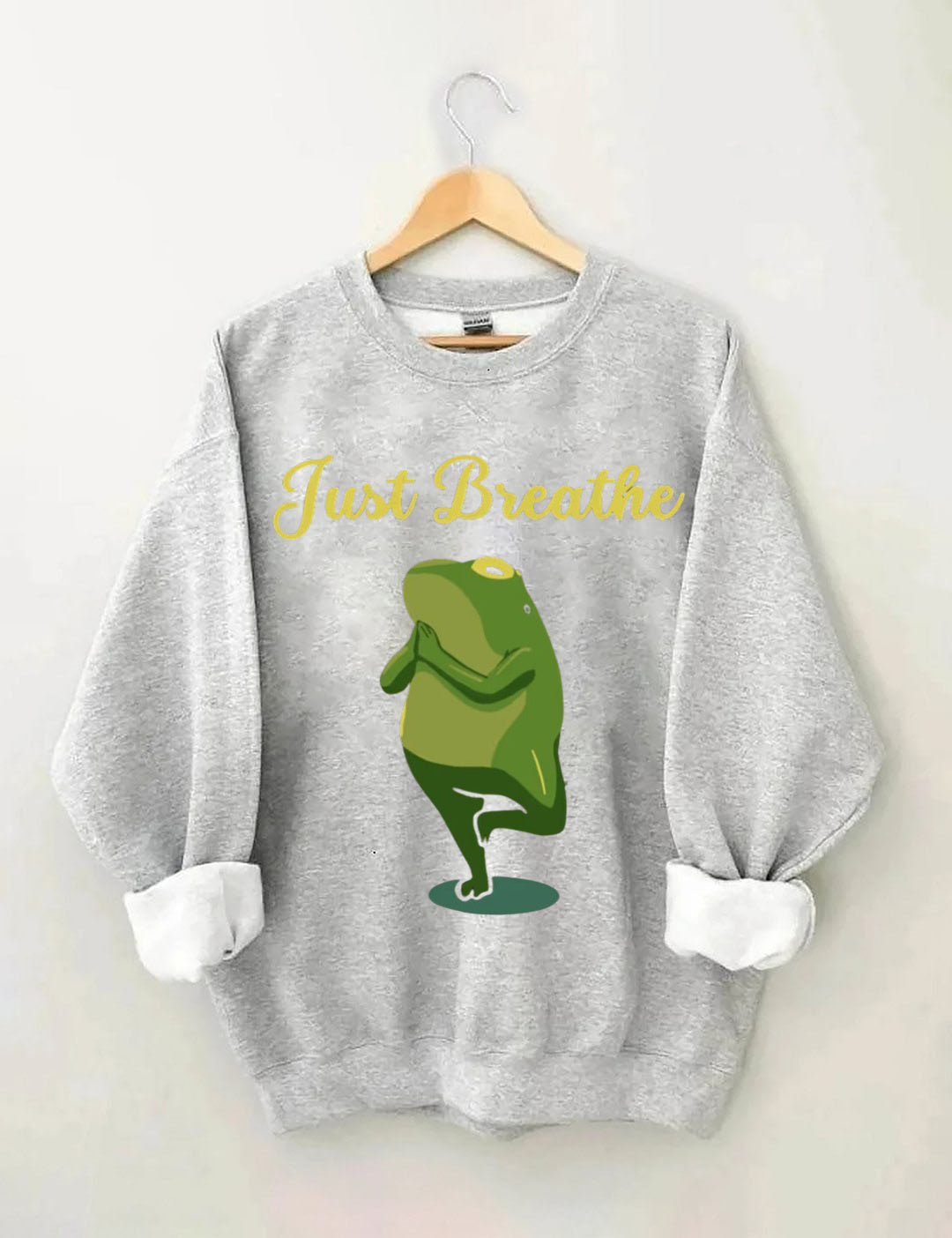 Funny Frog Yoga Gift Meditation Pilates Yoga Sweatshirt