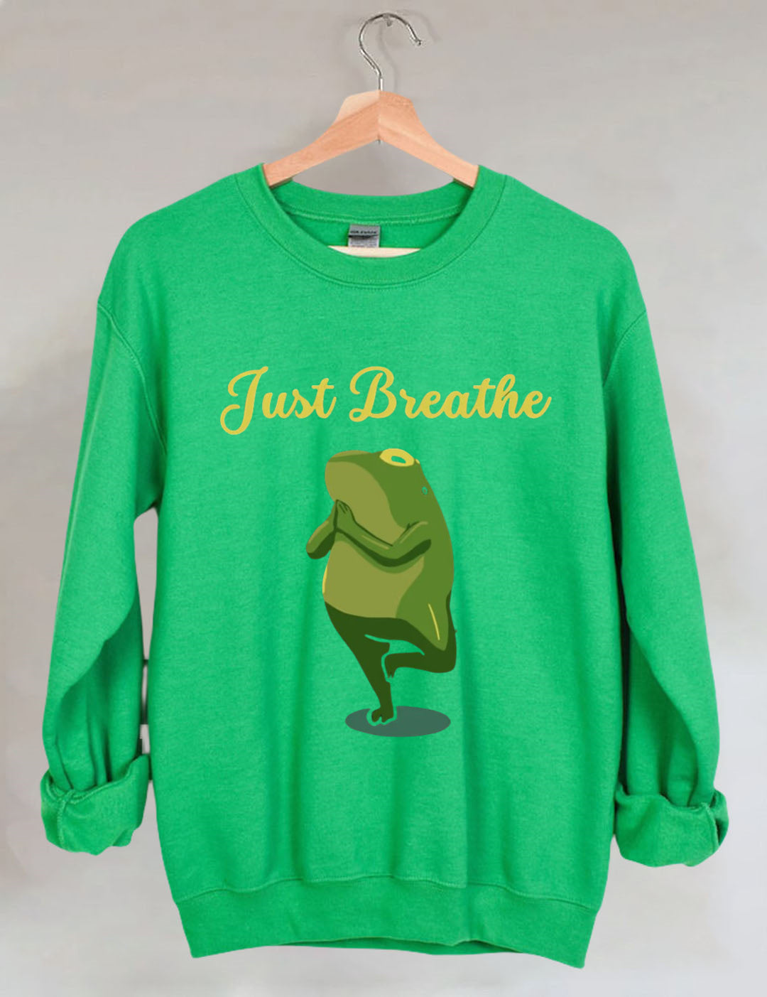 Funny Frog Yoga Gift Meditation Pilates Yoga Sweatshirt