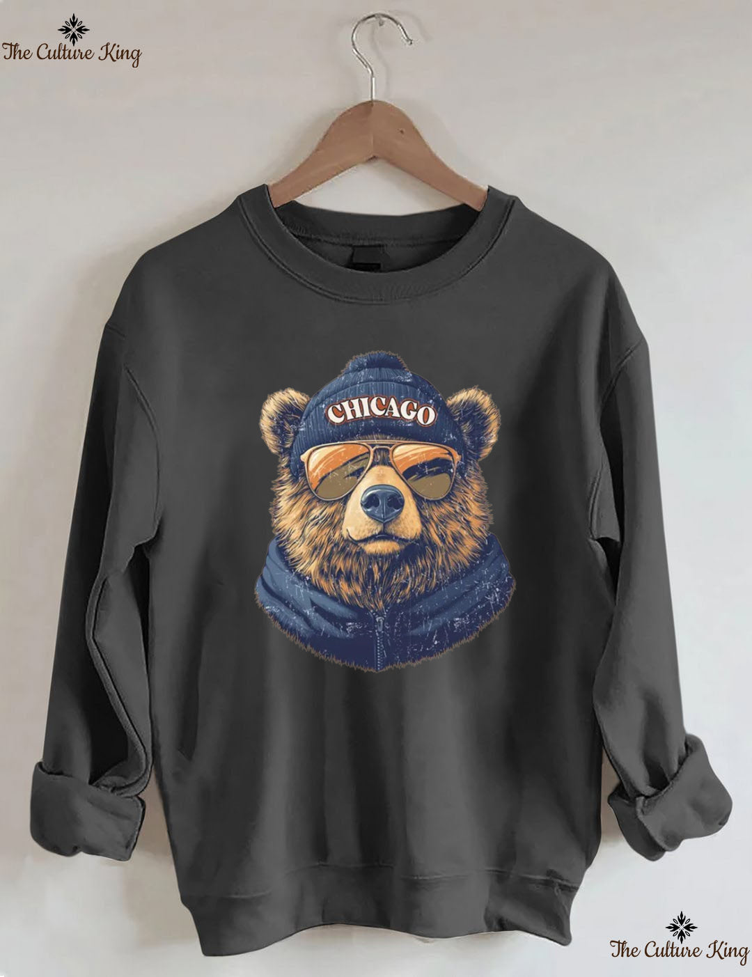 Retro Chicago Mascot Game Day Football Sweatshirt