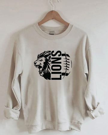 Detroit Lions Football Printed Sweatshirt