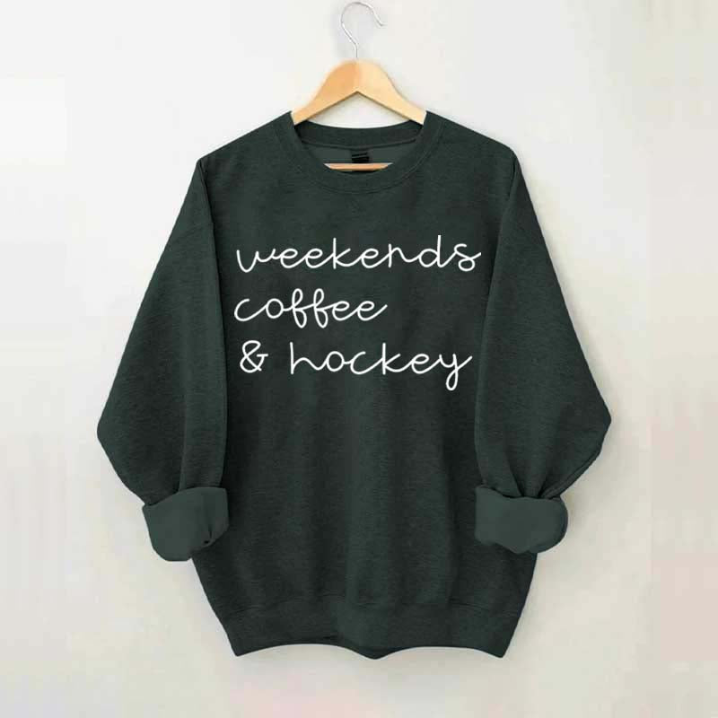 Weekends Coffee Hockey Mom Sweatshirt