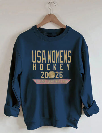 Vintage USA Womens Hockey 2026 Sweatshirt