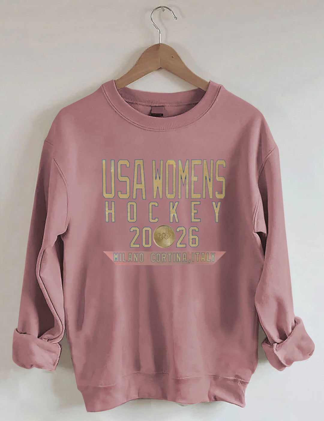 Vintage USA Womens Hockey 2026 Sweatshirt