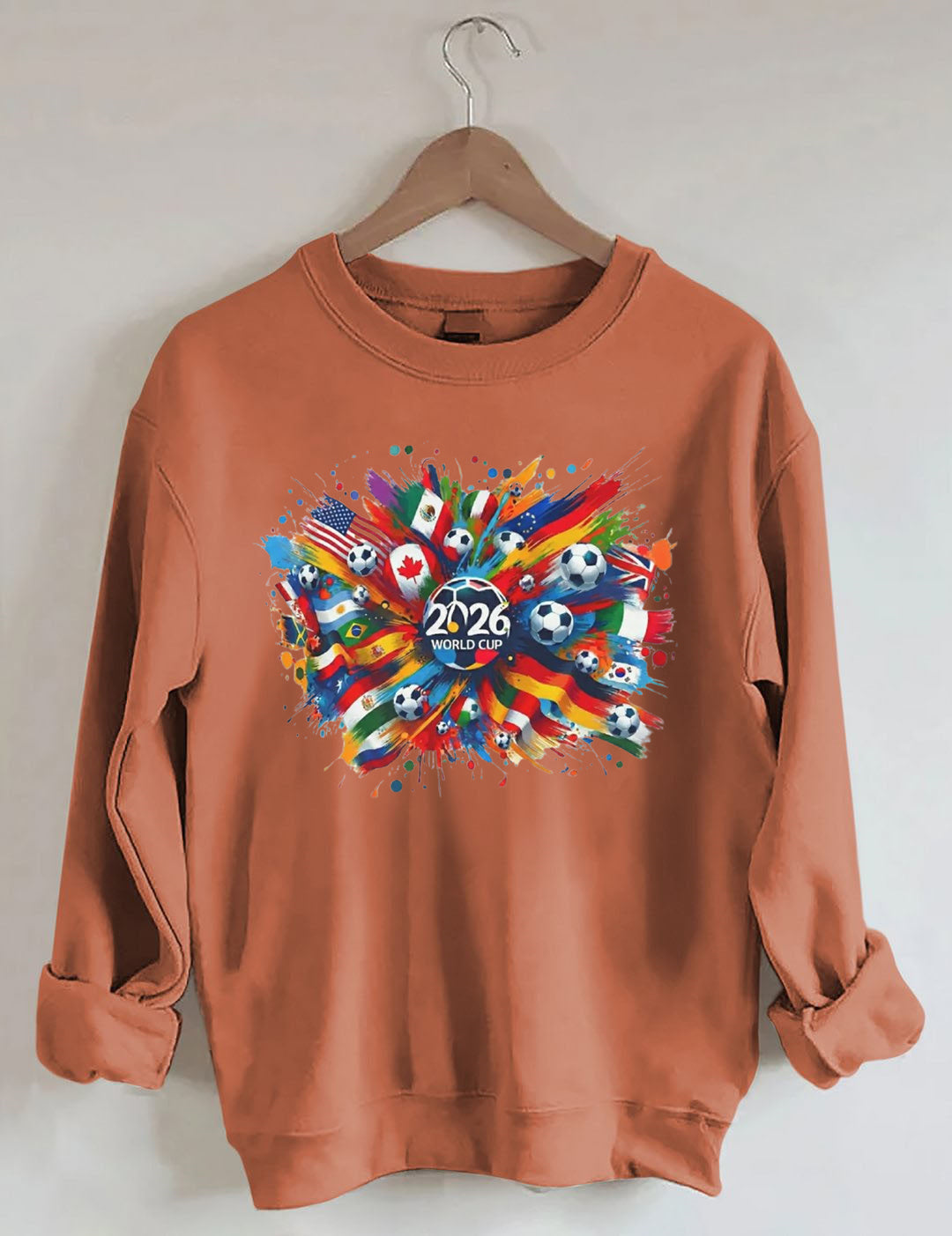 World Soccer 2026 Game Flag Sweatshirt