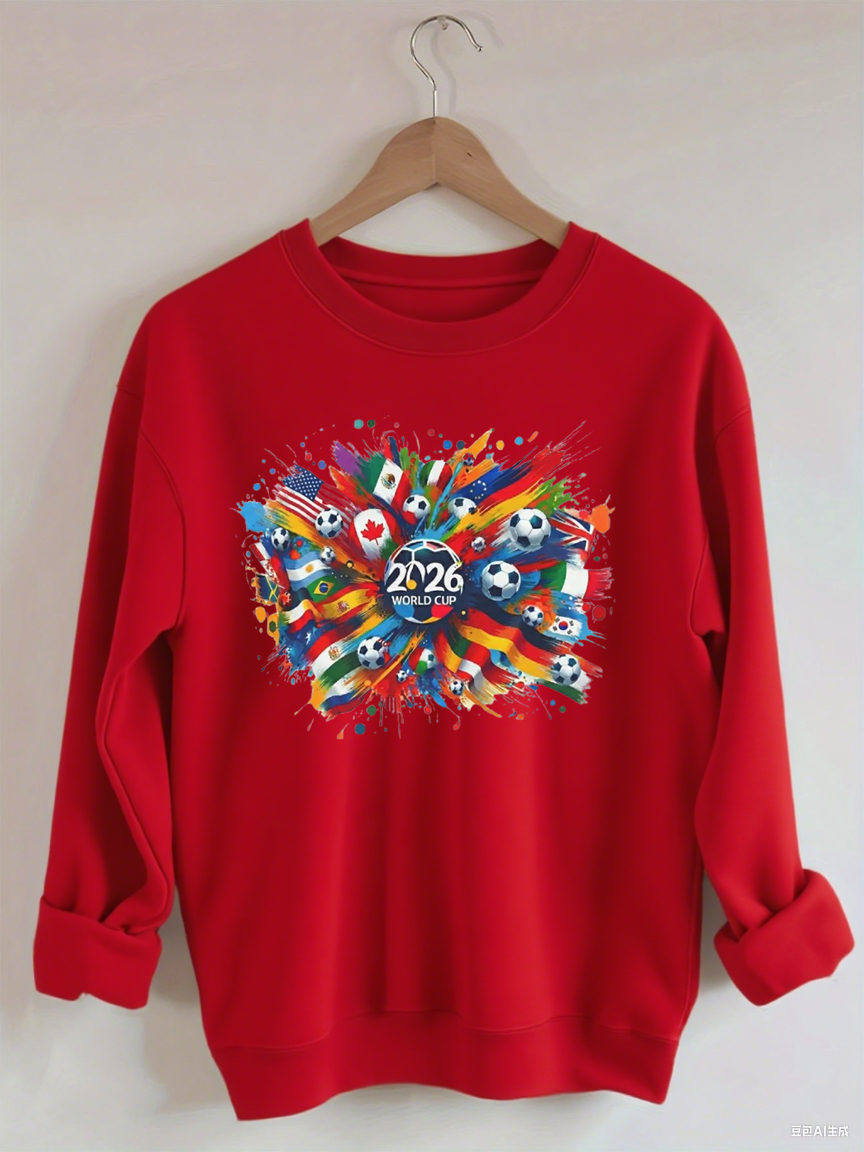 World Soccer 2026 Game Flag Sweatshirt
