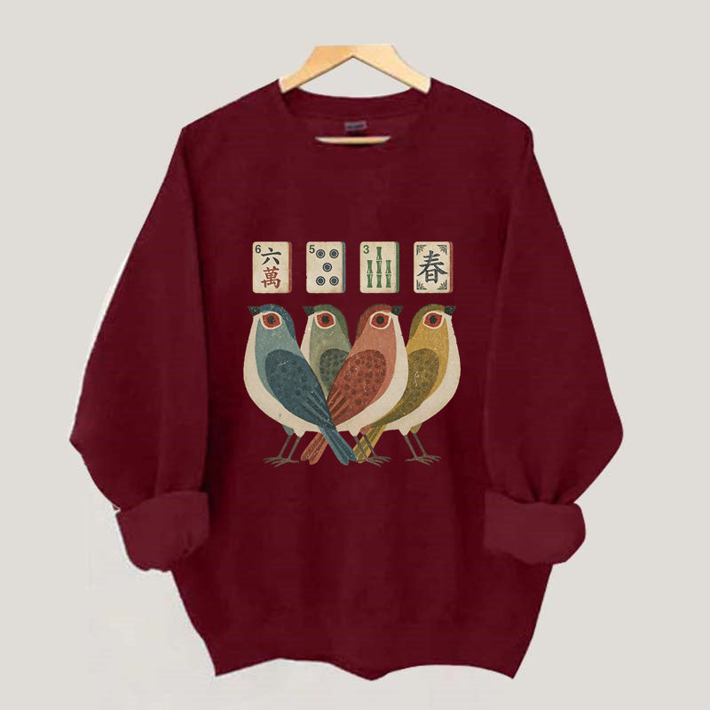 Retro Bird Bam Tile Sweatshirt