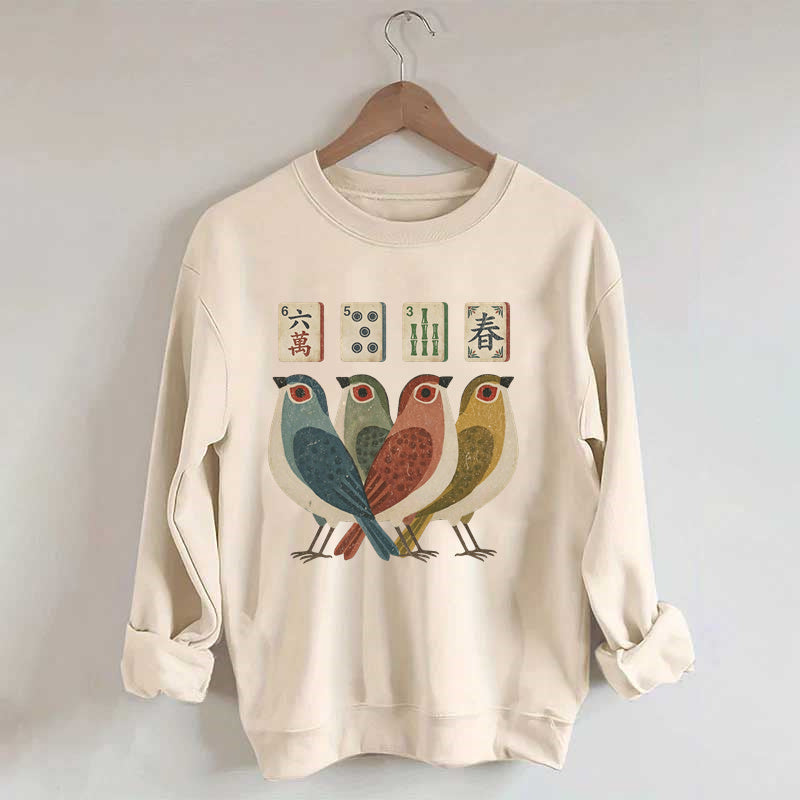 Retro Bird Bam Tile Sweatshirt