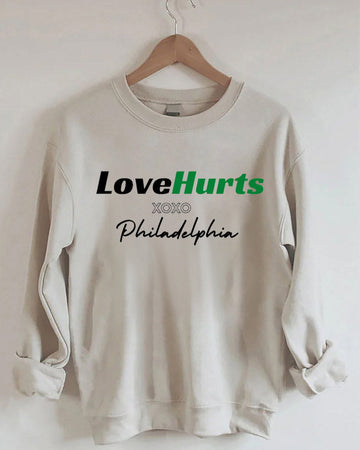 Love Hurts Philadelphia Eagles Football Sweatshirt