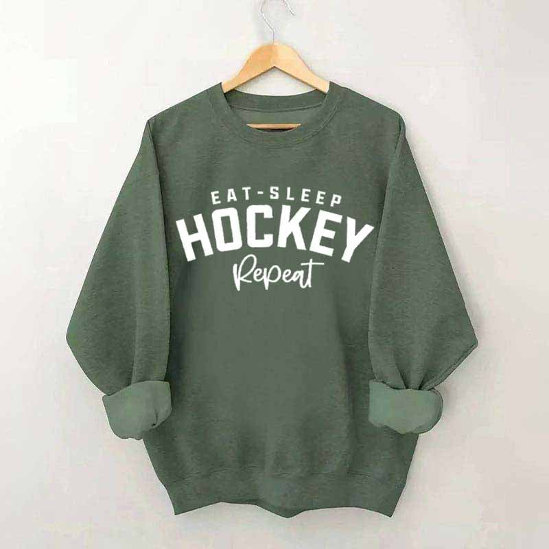 Eat Sleep Hockey Repeat Sweatshirt