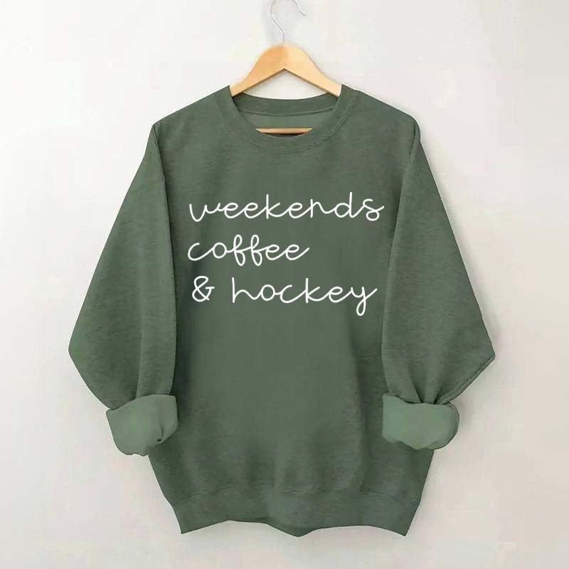 Weekends Coffee Hockey Mom Sweatshirt