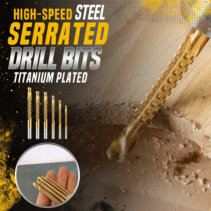 🛠️ LIMITED-TIME 49% OFF! ✨ Twist Drill Bit Set – Titanium-Coated. Serrated. Multi-Material 🔩