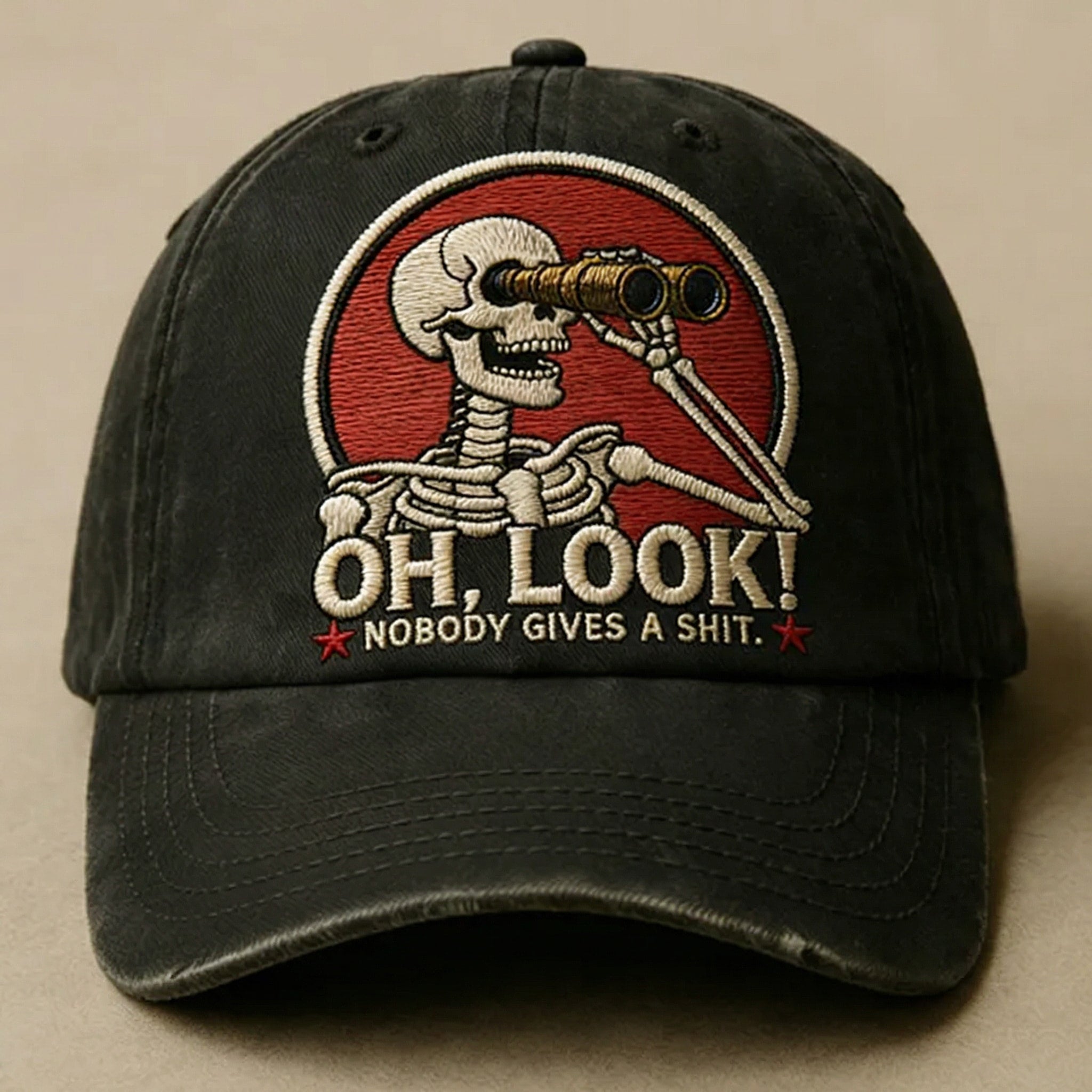 Oh Look Nobody Gives A Sh*t Embroidered Cap
