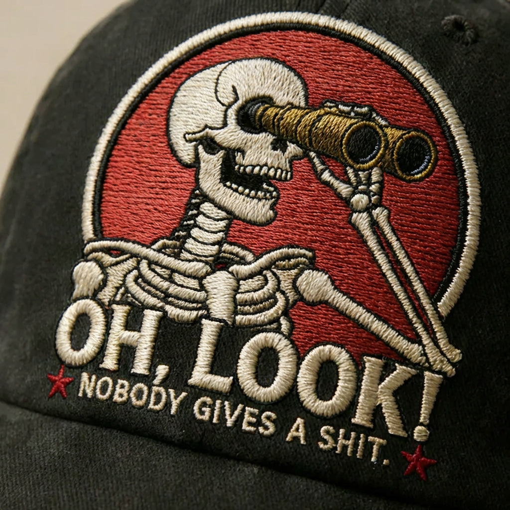 Oh Look Nobody Gives A Sh*t Embroidered Cap