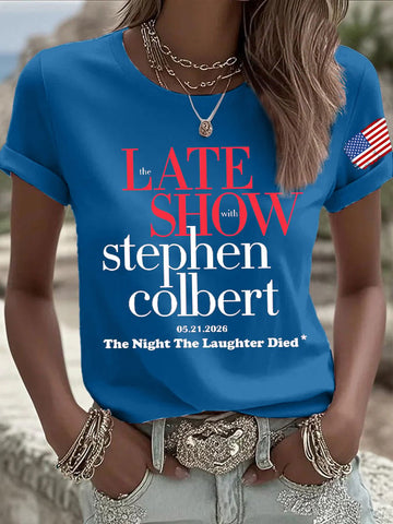 🔥Buy 3 Get 15% Off🔥Retro Last Show 05.21.2026 The Night The Laughter Died Print T-Shirt