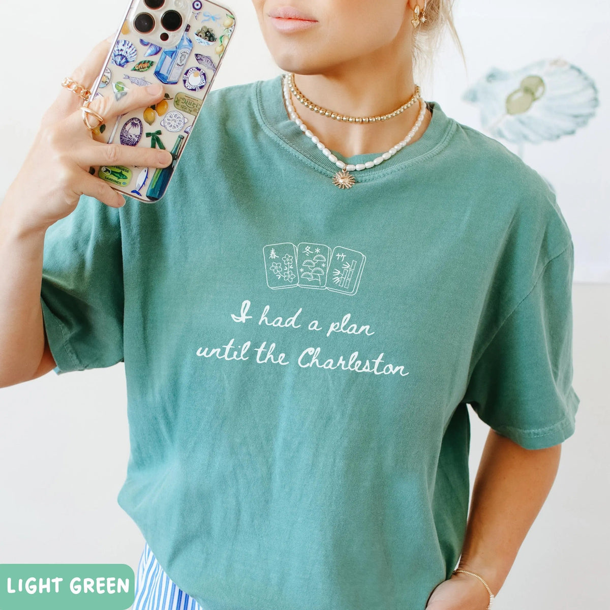Comfort Colors When you had a plan, but then Charleston happened... Funny Mahjong T-Shirt