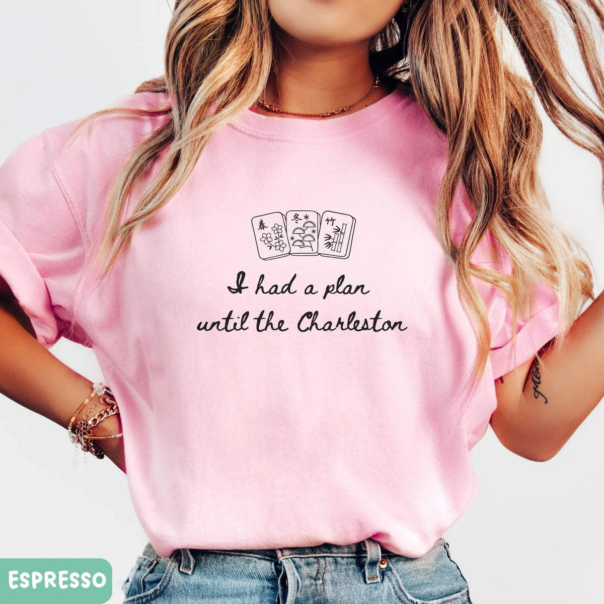 Comfort Colors When you had a plan, but then Charleston happened... Funny Mahjong T-Shirt