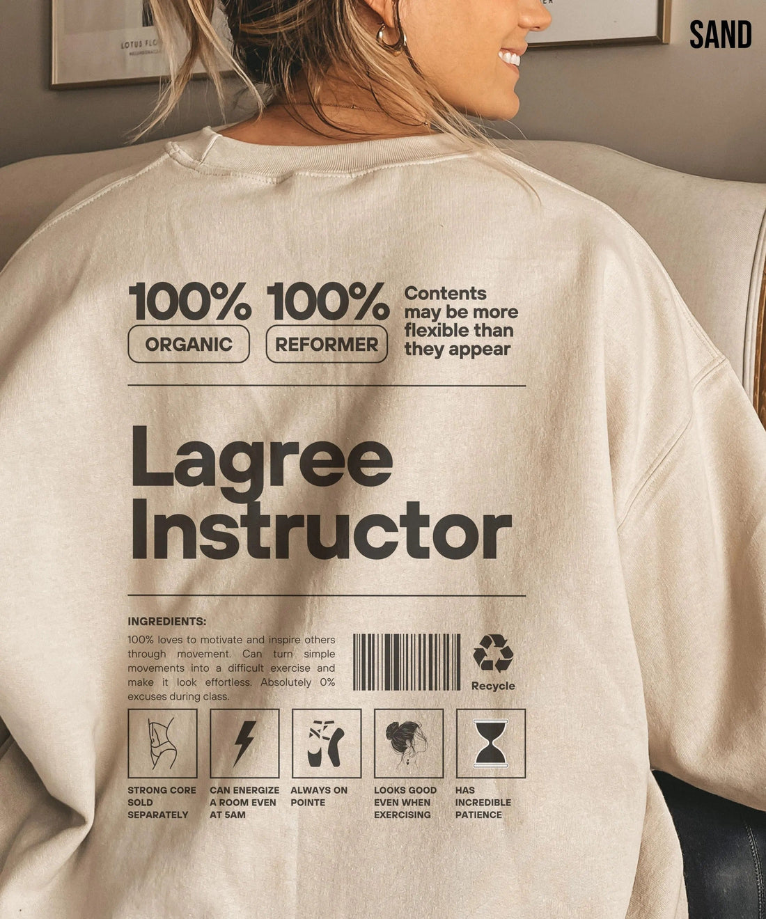 Lagree Instructor  Pilates Sweatshirt